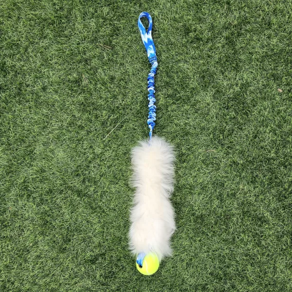 Blue-Smoke-ram-sheepskin-tennis-ball-tug-dog-toy-puppy-flyball