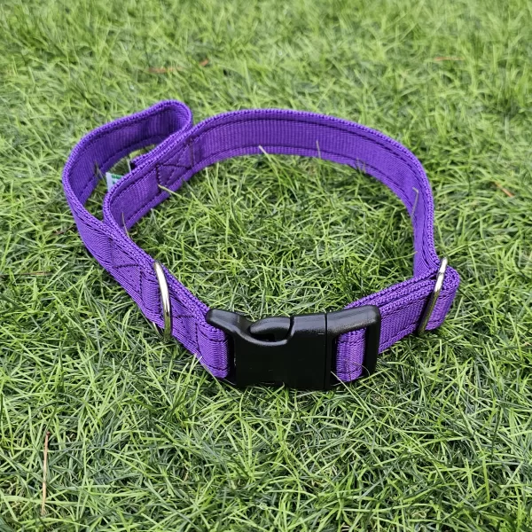 Cushion Webbing Collar With Handle CIK9 Dog Tactical Gear Purple