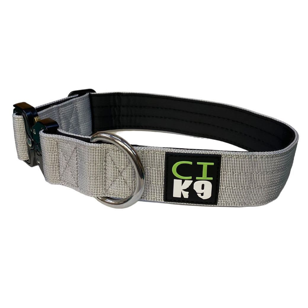 Grey Tactical/Service Dog Collar