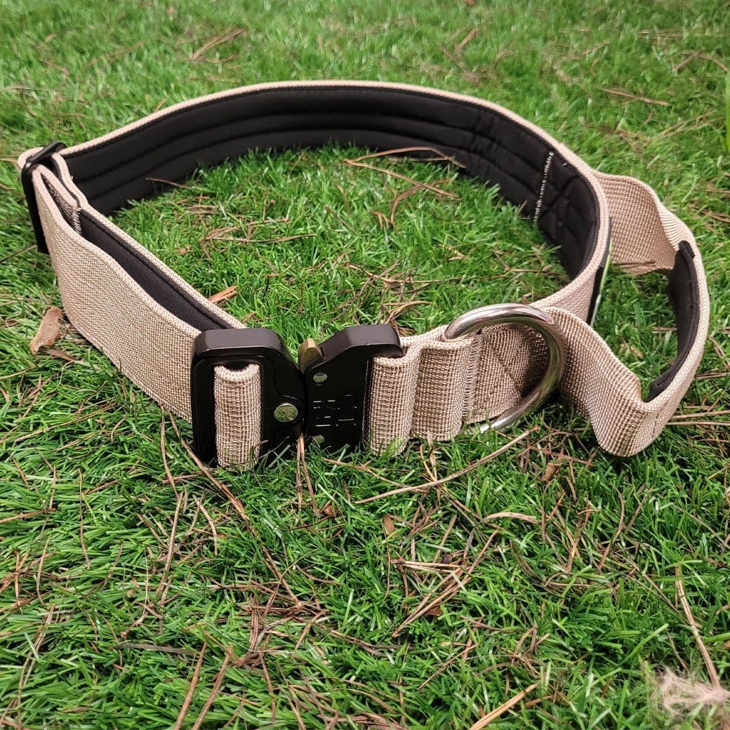 TanTactical/Service Dog Collar with Handle